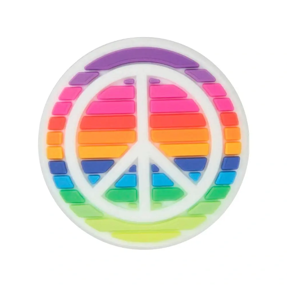 Pin Crocs Raindow Peace Sign
